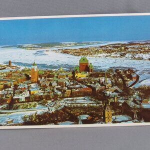 Vintage Postcard - Quebec City Aerial Picture - JC Ricard
